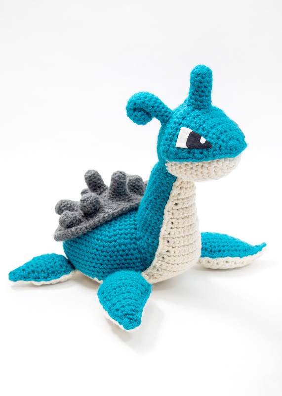Crocheted Lapras pokemon.