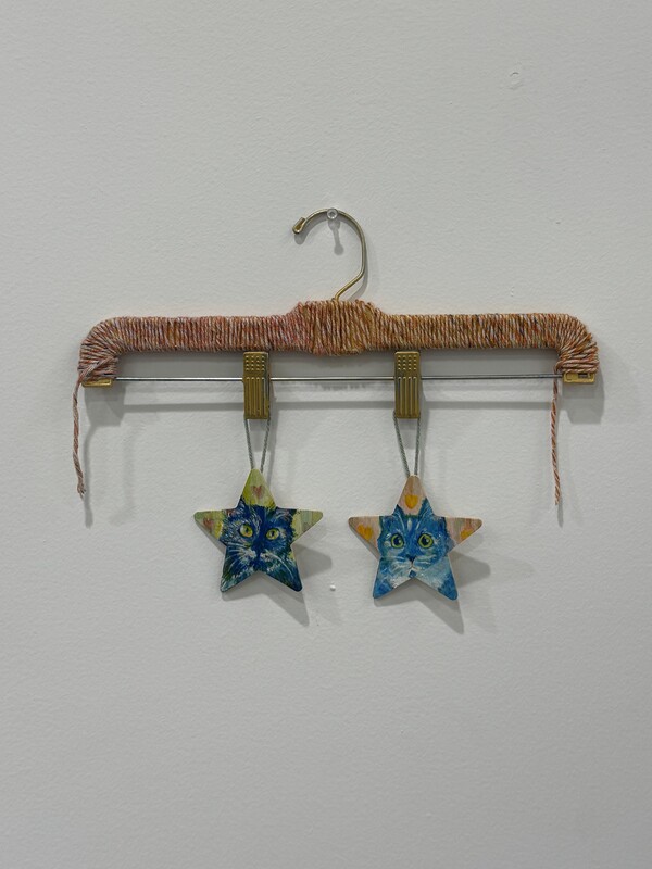 Artist: Emma Drumright. 14x11” mixed media titled Oh my stars! 