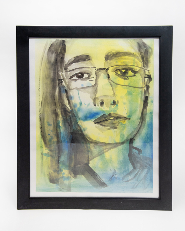 Blue and Yellow Watercolor