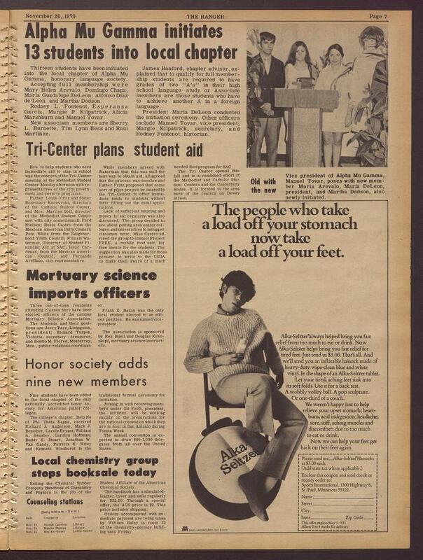 newspaper from 1970