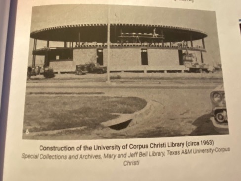 A picture of the building during construction.