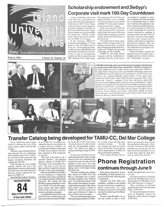  A photocopy of the physical university newspaper dated June 6, 1994