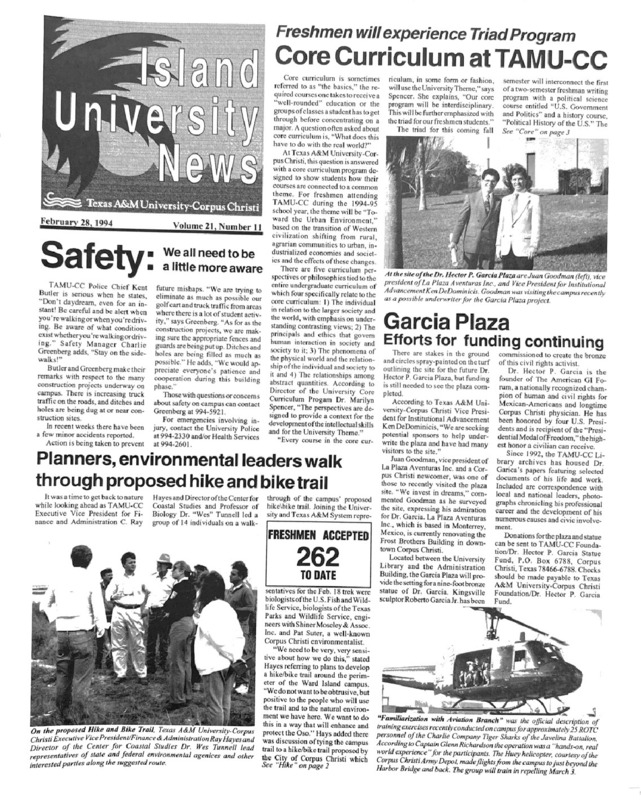  A photocopy of the physical university newspaper dated February 28, 1994