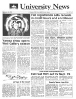 A photocopy of the physical university newspaper dated September 16, 1991