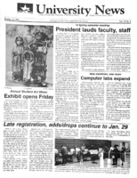 A photocopy of the physical university newspaper dated January 13, 1992