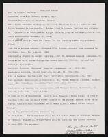 Image of text that reads "CHARLYNE CREGER
Born in Norman, Oklahoma
Graduated from High School, Norman, Okla.
Attended University of Oklahoma, Norman.
WWII- Night employee at Douglas Aircraft, Oklahoma City, in order to take
flying lessons in the daytime.   Earned pilot's license 1943,and was accepted
as a trainee in an experimental flight training program for women, March,1944,
until deactivation December 20, 1944.
4 c 7-.1r
Brief a t.-o-n duty at Waco AAF, Waco, TX, for training cadets in instrument
flying.
Flew for a salvage company, Oklahoma City, flying aircraft from Arkansas to
Las Vegas, Nev., for auction, 1945.
Scholarship student in nurses training, 1947-50. Hermann Hospital, Houston, TX.
Accepted as an AF nurse during the Korean Conflict 1951-52.    Injured and
medically discharged.
Assistant Director, Shriners' Hospital,Shreveport, La., 1952-1954.
Anesthesia training, Baylor Hospital, Dallas, TX, 1954-1955.
B.S. in nursing, Northwestern State University, Natchitoches, LA. 1963.
Post graduate observation in Anesthesia, St. Thomas Hospital, London, England,
1964.                               -j
Anesthetist, primarily for emergencies, LSU Medical Center, Shreveport, LA,
1960-68; 1972-1980.   Retired 1980.
On Loan as Chief Anesthetist, Earl K. Long Hospital, Baton Rouge, LA 1968-69
May Day, 1990, one of three WASPS honored in Red Square, Moscow, with Nadya
Popova, Russia's most decorated WW II woman pilot,a member of the "Night
Witches".
At age 70, parasailed over Acapulco Bay.
At this time, a field representative for W.I.M.S.A.,Women in Military Service
of America. Hopefully, enough funds will be available for ground breaking
in June,1995, for monument.
.ie-.-. /3A " - AL3  - c'"