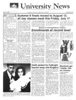 A photocopy of the physical university newspaper dated July 13, 1992