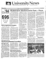 A photocopy of the physical university newspaper dated October 20, 1992