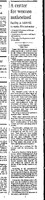 newspaper article from Corpus Christi Caller-Times, dated January 28, 1995, announcing the creation of the Texas A&M University Corpus Christ Women's Center