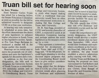 A photo of a newspaper article. 