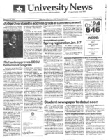 A photocopy of the physical university newspaper dated December 9, 1992