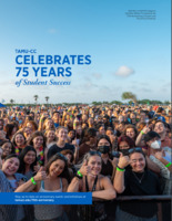 Large group of students. 