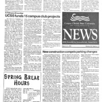 A photocopy of the physical university newspaper dated March 10, 1993