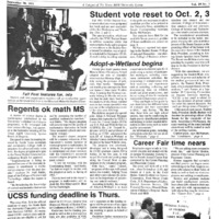 A photocopy of the physical university newspaper dated September 30, 1991