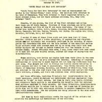Photograph of a document where Dr. Garcia speaks about the importance of education.