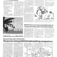 A photocopy of the physical university newspaper dated September 20, 1993