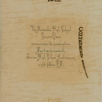 This 1932 document announces Dr. Garcia’s graduation from Mercedes High School.