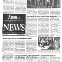 A photocopy of the physical university newspaper dated April 7, 1993