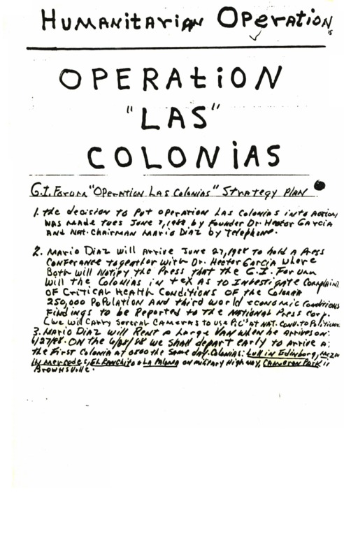 Document where the AGIF outlines its plan to address the deplorable living condition in the colonias along the Texas-Mexico border. 