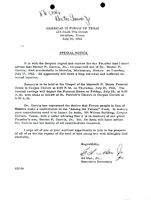 American GI Forum notice of Hector Jr.'s, Dr. Garcia's son, death. 