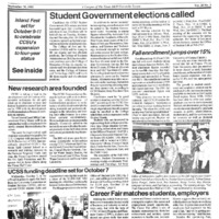 A photocopy of the physical university newspaper dated September 30, 1992
