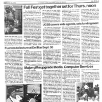 A photocopy of the physical university newspaper dated September 14, 1992