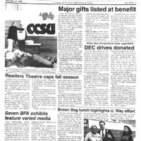 A photocopy of the physical university newspaper dated November 25, 1991